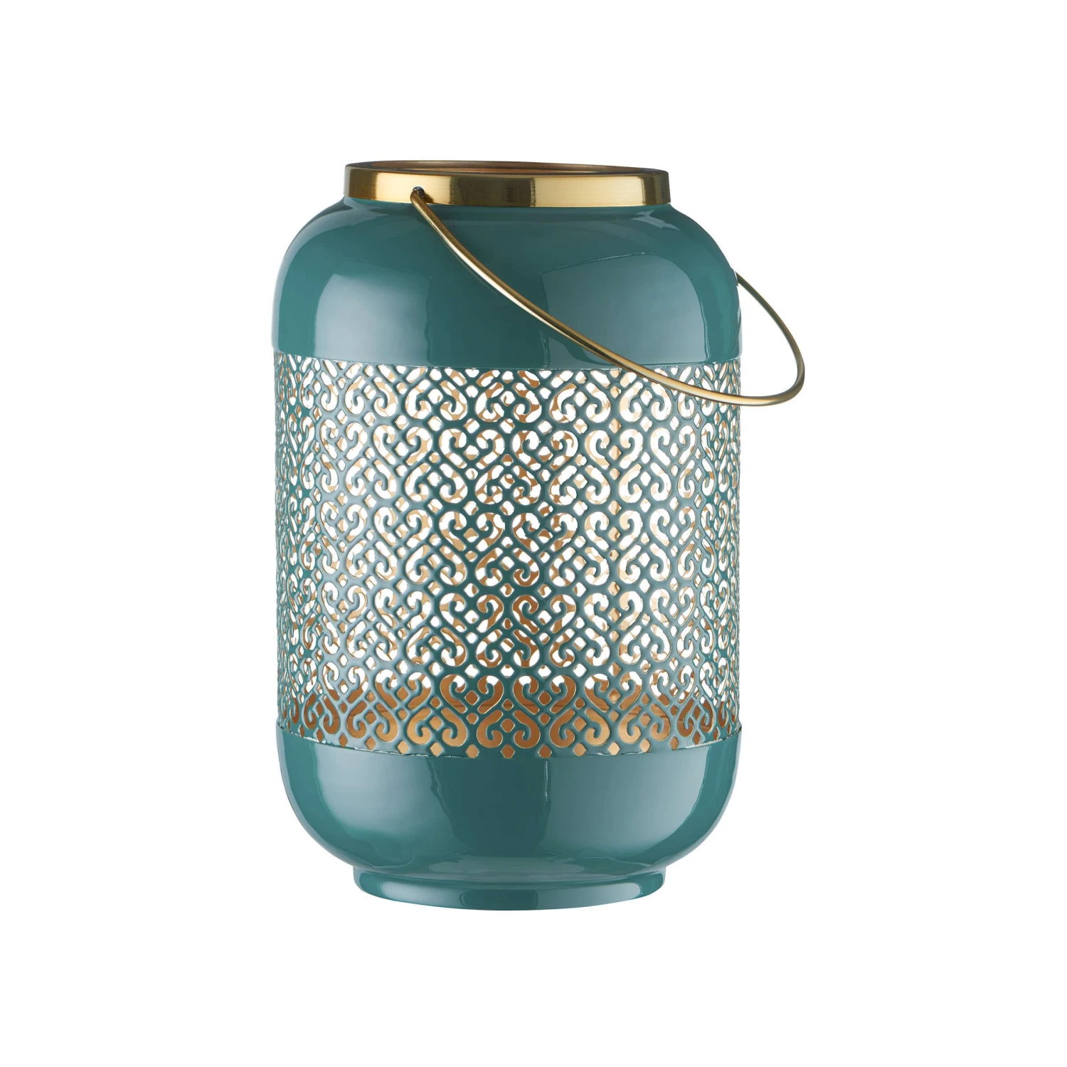 Laterne H 27cm EMILIE in Petrol Laterne H 27cm EMILIE In Petrol -Butlers Geschäft butlers laterne h 27cm emilie in petrol