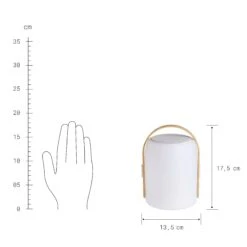 LED Leuchte Mit Bluetooth® Und Farbwechsel SOUND LOUNGE In Weiß-Hellbraun -Butlers Geschäft butlers led leuchte mit bluetooth r und farbwechsel sound lounge in weiss hellbraun 3