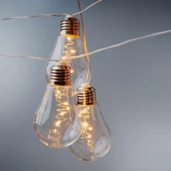 LED-Lichterkette 10 Lichter Mit USB-Batteriefach BULB LIGHTS In Transparent -Butlers Geschäft butlers led lichterkette 10 lichter mit usb batteriefach bulb lights in transparent 4