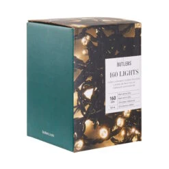 LED-Lichterkette 160 Lichter Outdoor 160 LIGHTS In Schwarz -Butlers Geschäft butlers led lichterkette 160 lichter outdoor 160 lights in schwarz 2