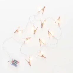 LED-Lichterkette Clips 10 Lichter Mit USB-Batteriefach CLIP COUTURE In Roségold -Butlers Geschäft butlers led lichterkette clips 10 lichter mit usb batteriefach clip couture in rosegold 3