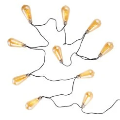 LED Lichterkette Mit Naturseil 10 Lichter Und Stecker BULB LIGHTS In Bronze -Butlers Geschäft butlers led lichterkette mit naturseil 10 lichter und stecker bulb lights in bronze 2