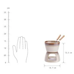 Mini-Fondue Mit 2 Gabeln AU CHOCOLAT In Beige -Butlers Geschäft butlers mini fondue mit 2 gabeln au chocolat in beige 2