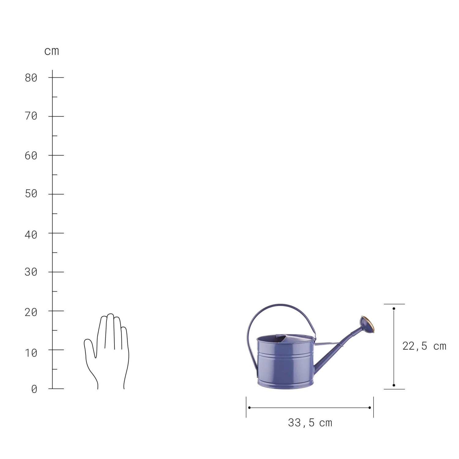 Mini-Gießkanne 1,5l ZINC in Blau Mini-Gießkanne 1,5l ZINC In Blau -Butlers Geschäft butlers mini giesskanne 1 5l zinc in blau 2