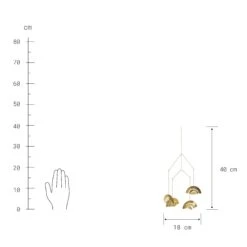 Mobile Höhe 40cm OVER THE RAINBOW In Gold 4 Mobile Höhe 40cm OVER THE RAINBOW In Gold -Butlers Geschäft butlers mobile hohe 40cm over the rainbow in gold 2