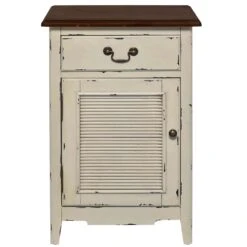 Nachttisch CABOTT COVE In Creme-Braun -Butlers Geschäft butlers nachttisch cabott cove in creme braun 2