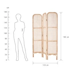 Paravent Aus Rattan L 120 X H 180cm BOHO LOUNGE In Natur 4 Paravent Aus Rattan L 120 X H 180cm BOHO LOUNGE In Natur -Butlers Geschäft butlers paravent aus rattan l 120 x h 180cm boho lounge in natur 2
