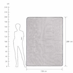 Picknickdecke L 150 X B 200cm WANDERLUST In Taupe-Weiß -Butlers Geschäft butlers picknickdecke l 150 x b 200cm wanderlust in taupe weiss 3