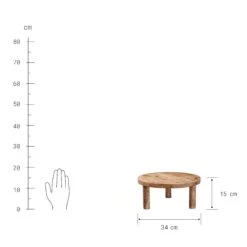 Podest Ø34cm MESA In Braun 4 Podest Ø34cm MESA In Braun -Butlers Geschäft butlers podest o34cm mesa in braun 2