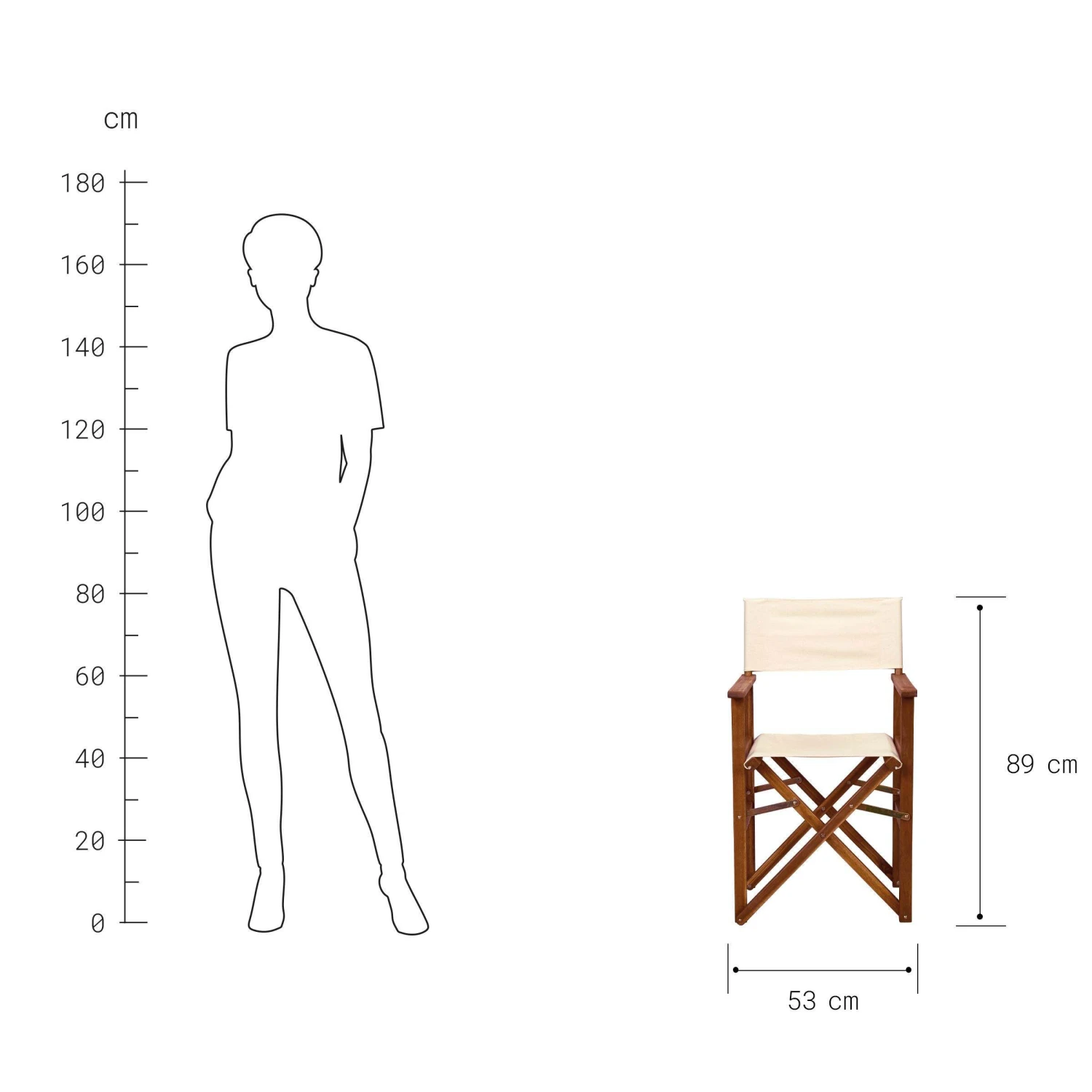 Regiestuhl HOLLYWOOD in Creme Regiestuhl HOLLYWOOD In Creme -Butlers Geschäft butlers regiestuhl hollywood in creme 3