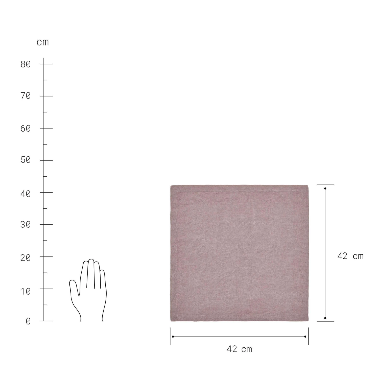 Serviette L 42 x B 42cm RIGA in Pastelllila Serviette L 42 X B 42cm RIGA In Pastelllila -Butlers Geschäft butlers serviette l 42 x b 42cm riga in pastelllila 2