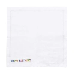 Serviette L 45 X B 45cm HAPPY BIRTHDAY In Weiß 4 Serviette L 45 X B 45cm HAPPY BIRTHDAY In Weiß -Butlers Geschäft butlers serviette l 45 x b 45cm happy birthday in weiss 2