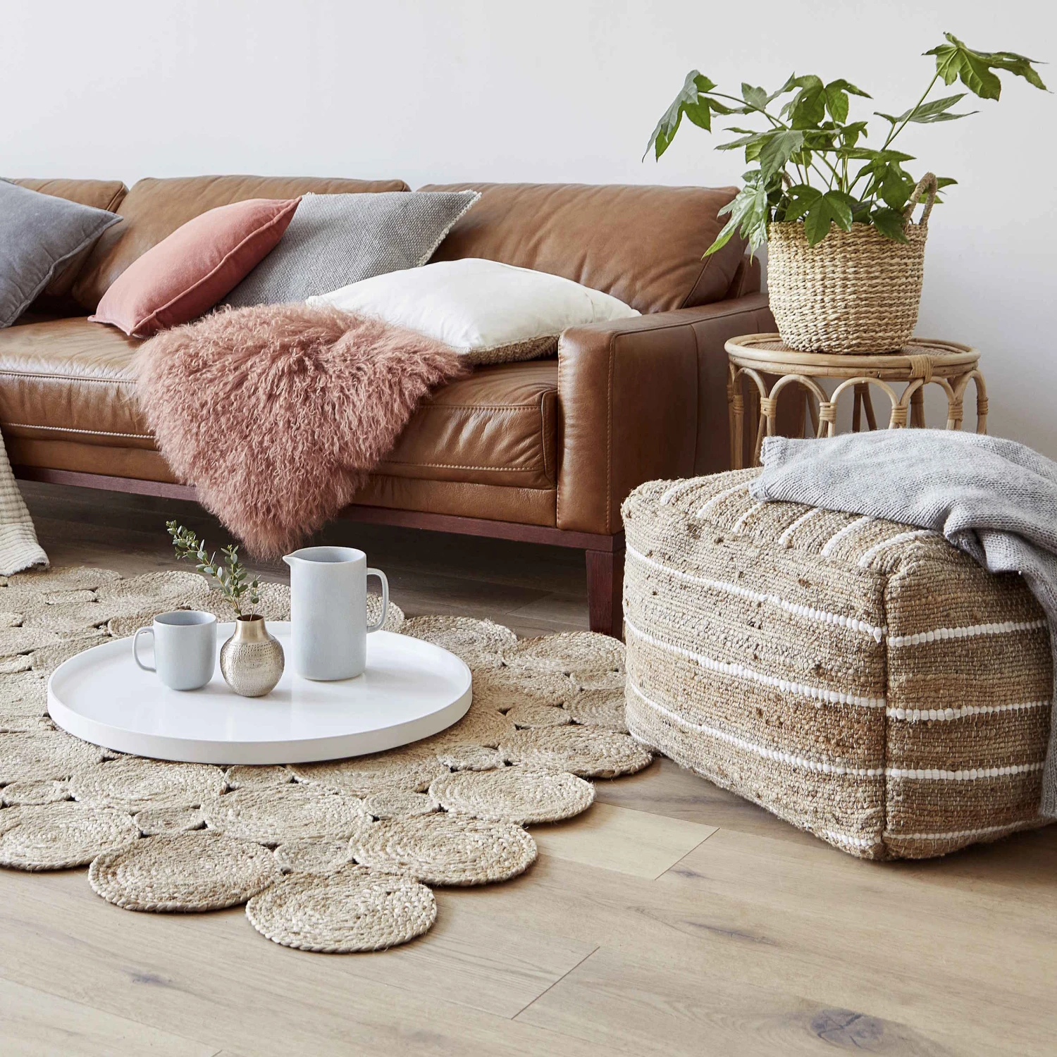 Sitzpouf B 50 x H 35cm ALL NATURE in Natur Sitzpouf B 50 X H 35cm ALL NATURE In Natur -Butlers Geschäft butlers sitzpouf b 50 x h 35cm all nature in natur 7