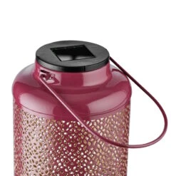 Solar-Laterne H 24cm SOLANA In Lila-Gold 5 Solar-Laterne H 24cm SOLANA In Lila-Gold -Butlers Geschäft butlers solar laterne h 24cm solana in lila gold 3