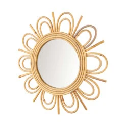 Spiegel Blumenförmig Ø52cm COTTAGE In Natur 5 Spiegel Blumenförmig Ø52cm COTTAGE In Natur -Butlers Geschäft butlers spiegel blumenformig o52cm cottage in natur 3