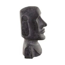 Statue Höhe 46cm MOAI In Grau -Butlers Geschäft butlers statue hohe 46cm moai in grau 1