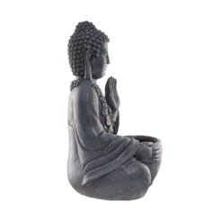 Statue Mit Blumentopf Höhe 69cm BUDDHA In Dunkelgrau -Butlers Geschäft butlers statue mit blumentopf hohe 69cm buddha in dunkelgrau 4