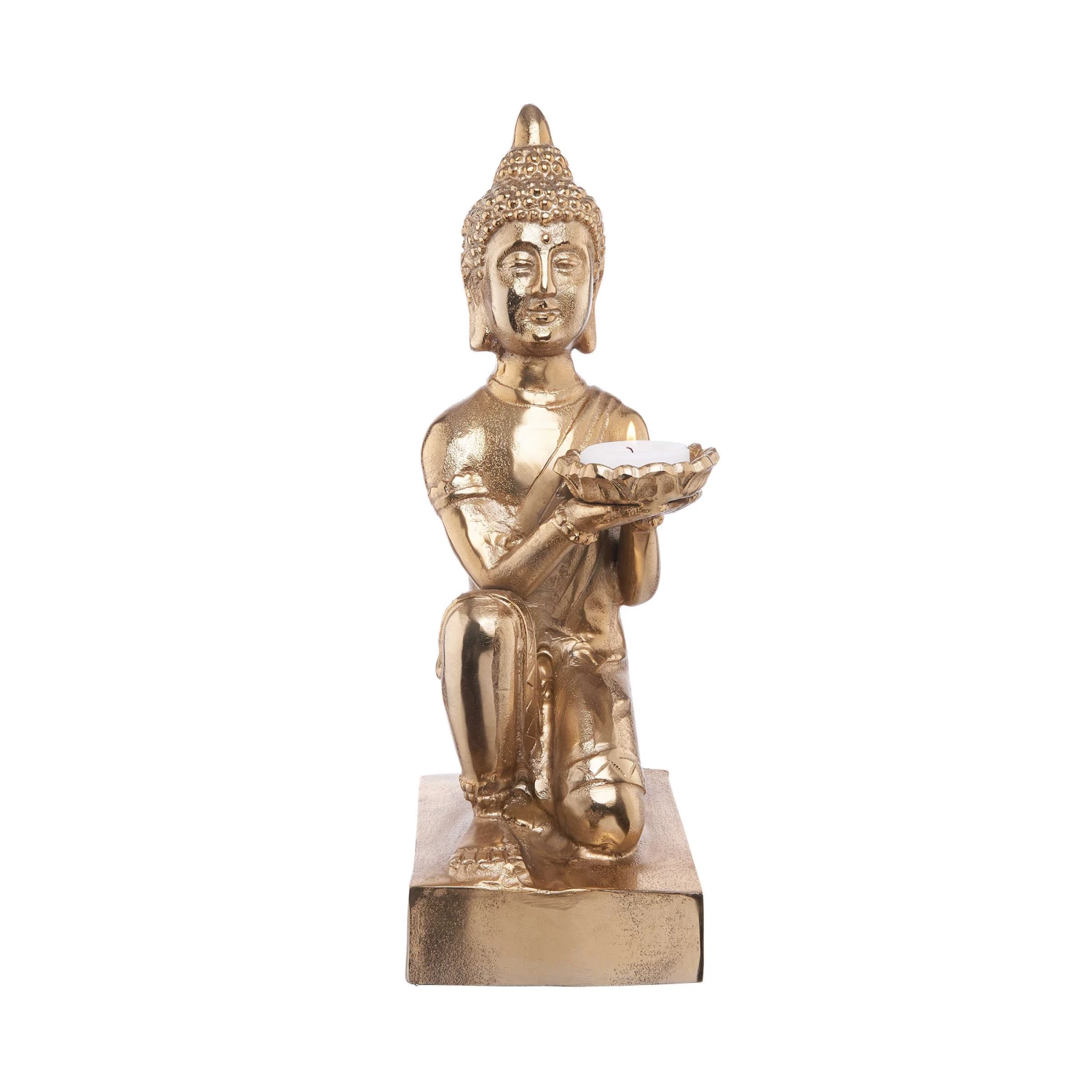 Statue mit Kerzenteller Höhe 44cm BALI in Gold Statue Mit Kerzenteller Höhe 44cm BALI In Gold -Butlers Geschäft butlers statue mit kerzenteller hohe 44cm bali in gold 6