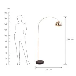 Stehleuchte Höhe 166cm ARC In Gold 5 Stehleuchte Höhe 166cm ARC In Gold -Butlers Geschäft butlers stehleuchte hohe 166cm arc in gold 3