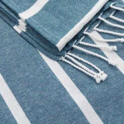 Strandtuch L 200 X B 180cm SURFSIDE In Blau 6 Strandtuch L 200 X B 180cm SURFSIDE In Blau -Butlers Geschäft butlers strandtuch l 200 x b 180cm surfside in blau 4