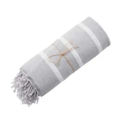 Strandtuch L 200 X B 180cm SURFSIDE In Hellgrau 7 Strandtuch L 200 X B 180cm SURFSIDE In Hellgrau -Butlers Geschäft butlers strandtuch l 200 x b 180cm surfside in hellgrau 5