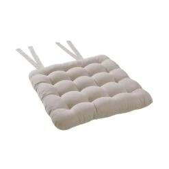 Stuhlkissen Mit Bändchen L 35 X B 37cm SOLID In Beige -Butlers Geschäft butlers stuhlkissen mit bandchen l 35 x b 37cm solid in beige 2