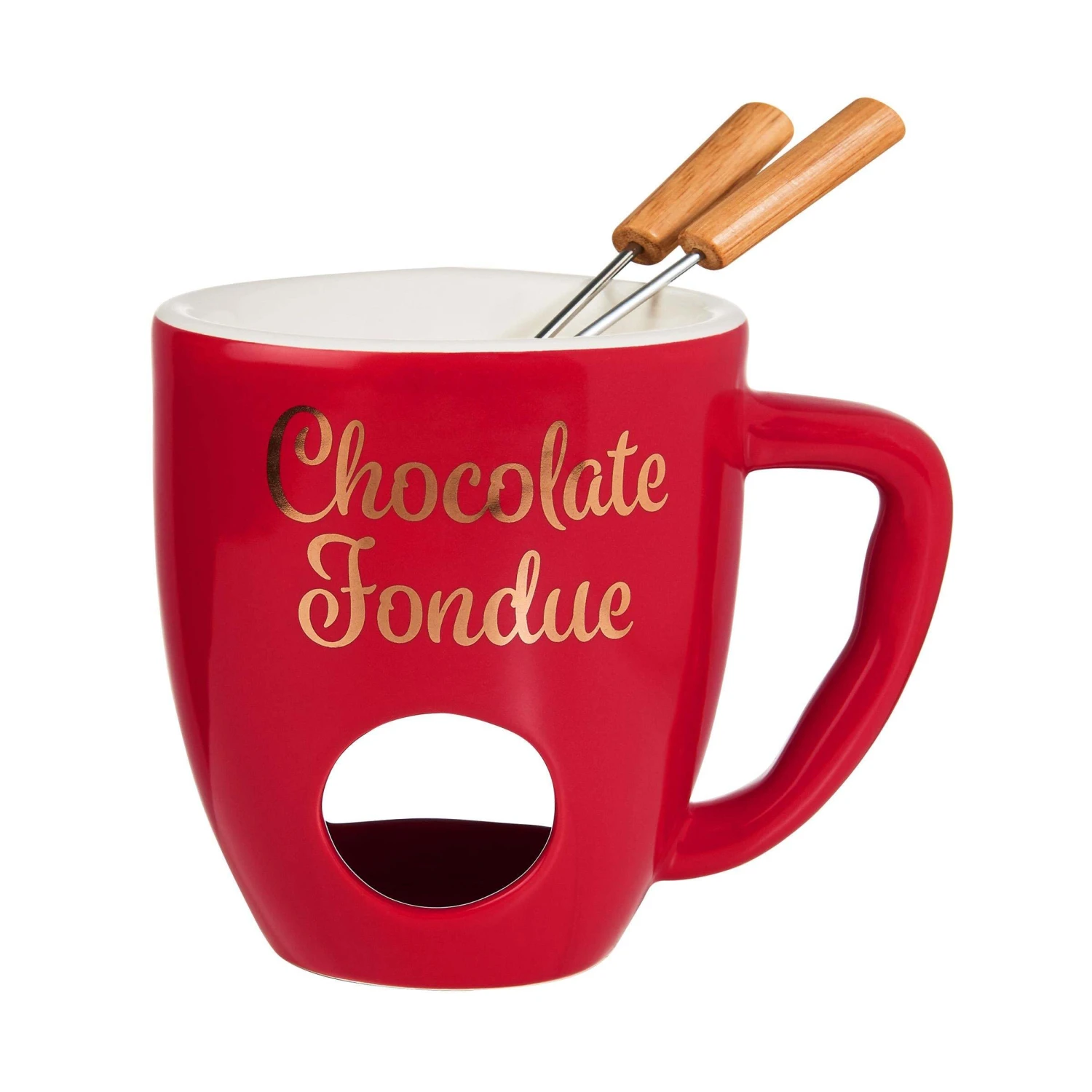 Tasse mit 2 Gabeln CHOCOLATE FONDUE in Rot Tasse Mit 2 Gabeln CHOCOLATE FONDUE In Rot -Butlers Geschäft butlers tasse mit 2 gabeln chocolate fondue in rot
