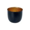 Teelichthalter Höhe 9cm DELIGHT In Schwarz-Gold -Butlers Geschäft butlers teelichthalter hohe 9cm delight in schwarz gold