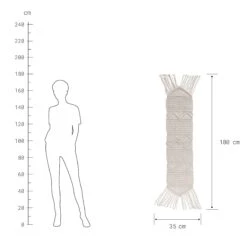 Tischläufer L 180 X B 35cm MACRAMÉ In Creme -Butlers Geschäft butlers tischlaufer l 180 x b 35cm macrame in creme 3