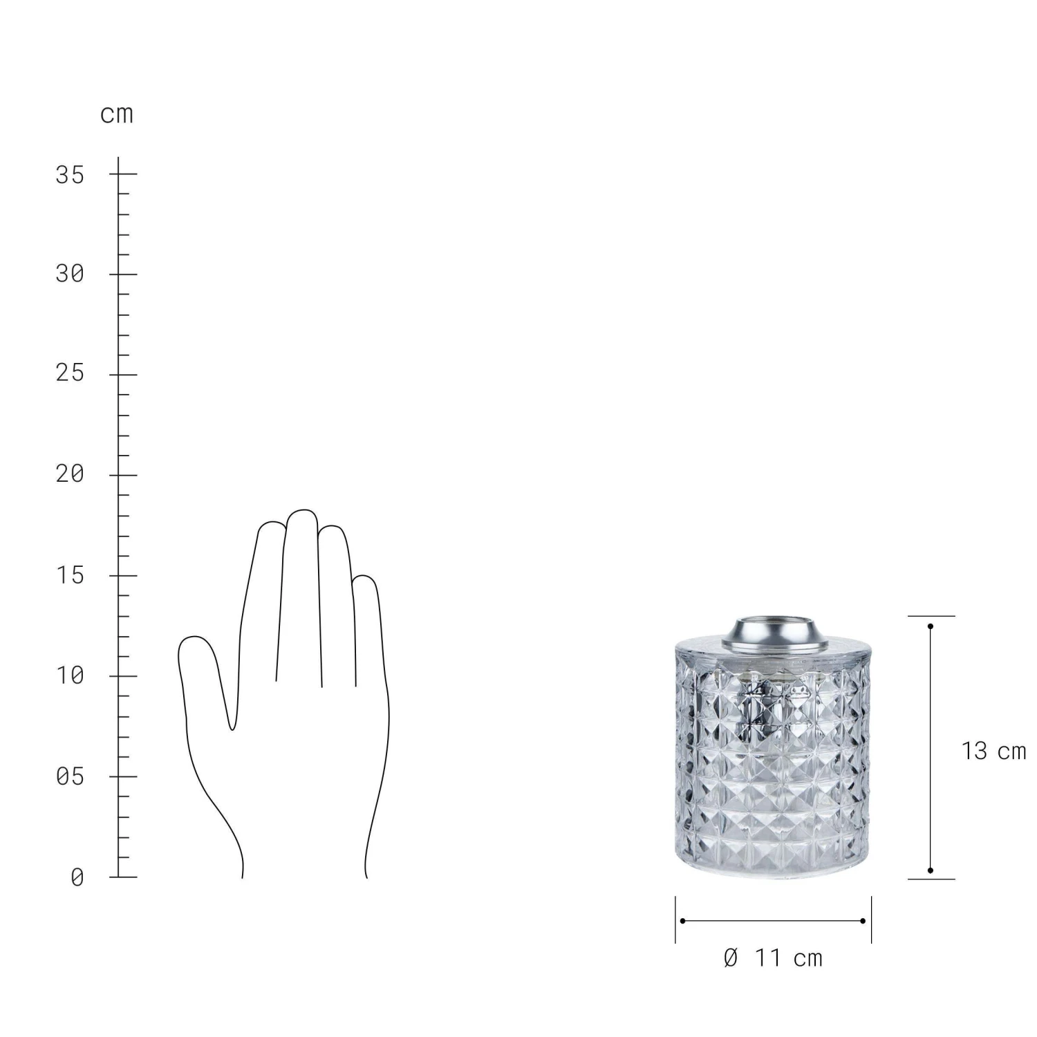 Tischleuchte Glas Ø11cm STILO in Transparent Tischleuchte Glas Ø11cm STILO In Transparent -Butlers Geschäft butlers tischleuchte glas o11cm stilo in transparent 2