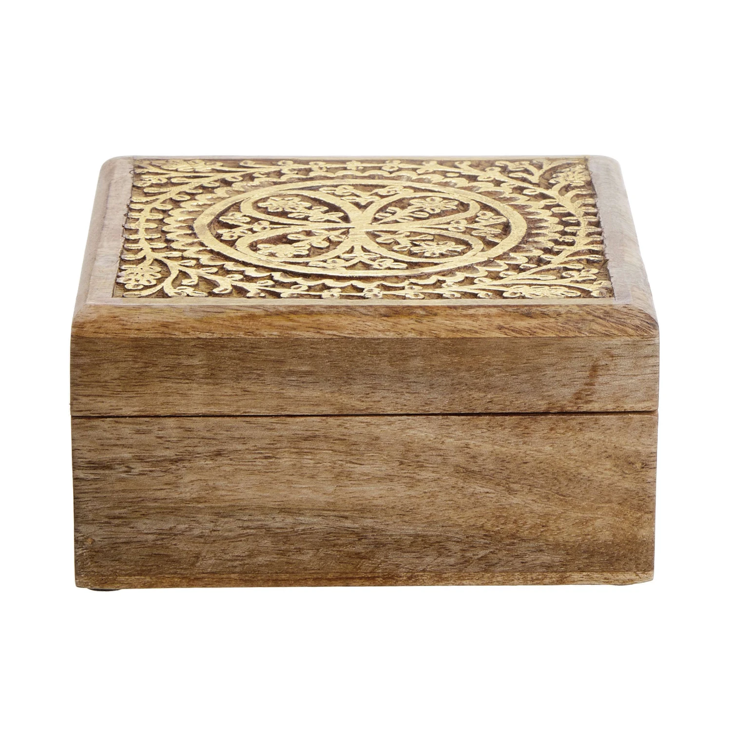 Truhe mit Schnitzerei L 17 x B 17cm TREASURE in Hellbraun-Gold Truhe Mit Schnitzerei L 17 X B 17cm TREASURE In Hellbraun-Gold -Butlers Geschäft butlers truhe mit schnitzerei l 17 x b 17cm treasure in hellbraun gold 1