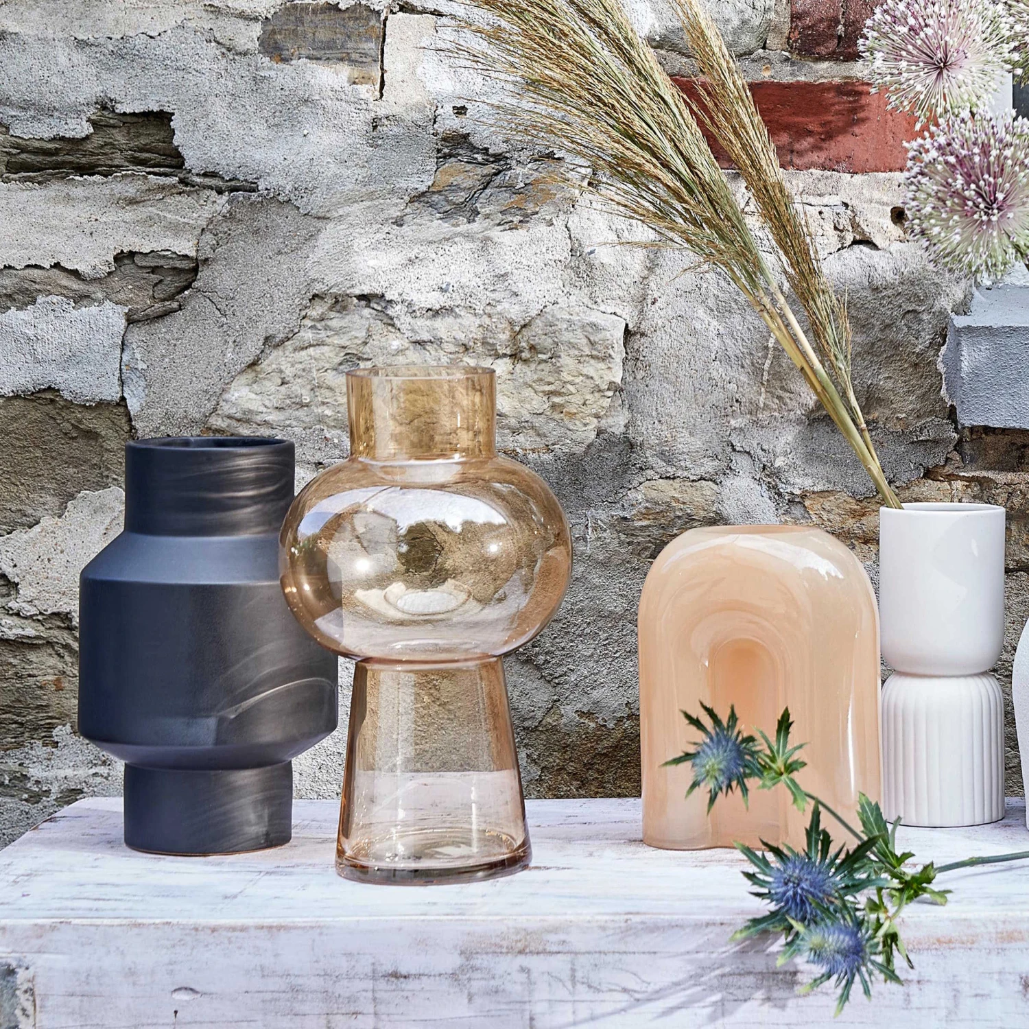 Vase Bogen Höhe 20cm SMOKY in Hellorange Vase Bogen Höhe 20cm SMOKY In Hellorange -Butlers Geschäft butlers vase bogen hohe 20cm smoky in hellorange 1