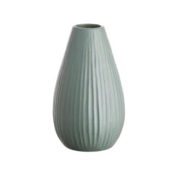 Vase Höhe 16cm RIFFLE In Salbei