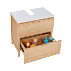 Waschbeckenunterschrank Mit Schublade WHITE SANDS In Natur-Weiß -Butlers Geschäft butlers waschbeckenunterschrank mit schublade white sands in natur weiss 15