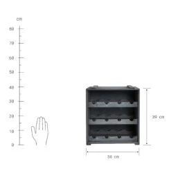 Weinregal VINOTHEK In Taupe -Butlers Geschäft butlers weinregal vinothek in taupe 3